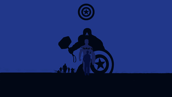 Captain America Avengers Endgame 4k Minimalism Wallpaper