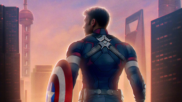 Captain America Avengers Endgame Chinese Poster Wallpaper