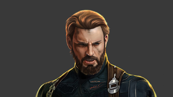 Captain America Beard Avengers Endgame Wallpaper