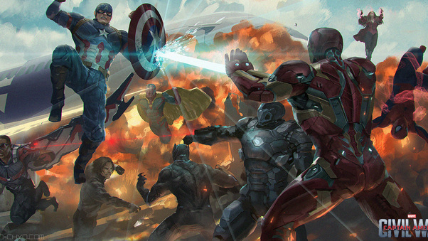 Captain America Civil War Artwork Wallpaper