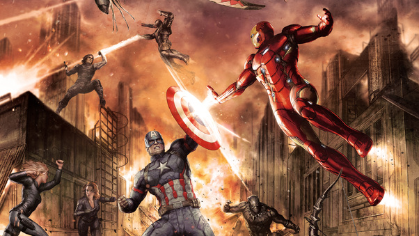 Captain America Civil War Comic Wallpaper