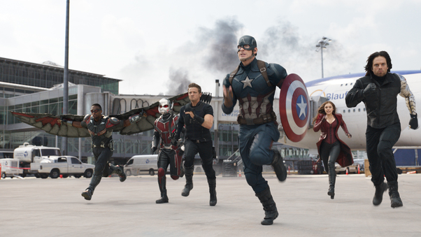 Captain America Civil War Fight Scene Wallpaper