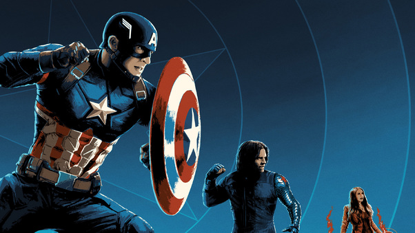 Captain America Civil War Imax Art Wallpaper