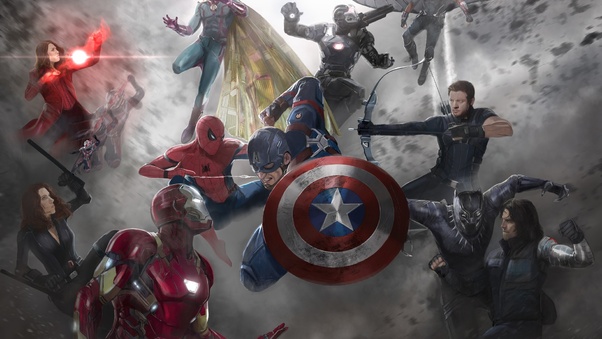 Captain America Civil War Movie Artwork Wallpaper