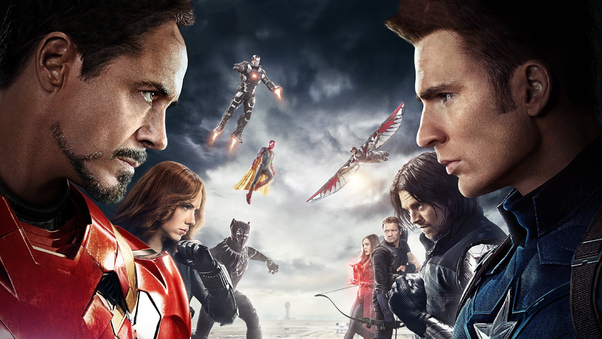 Captain America Civil War Poster Wallpaper