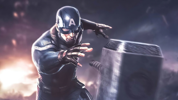 Captain America Hammer Artwork Wallpaper