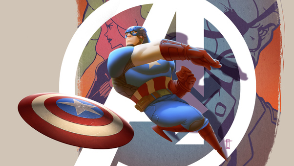 Captain America Illustration 4k Wallpaper