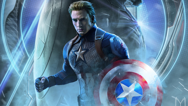 Captain America In Avengers Endgame 2019 Wallpaper