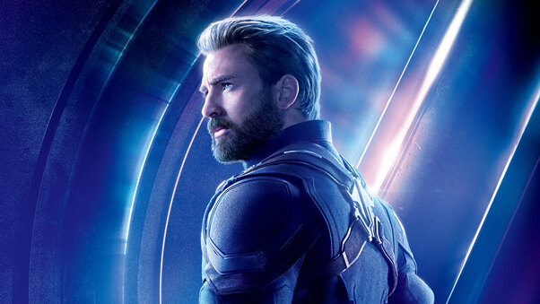 Captain America In Avengers Infinity War 8k Poster Wallpaper