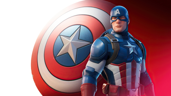 Captain America In Fortnite Wallpaper