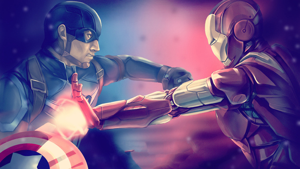 Captain America Ironman Wallpaper