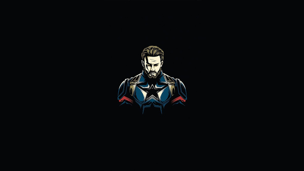 Captain America Minimal 4k Wallpaper
