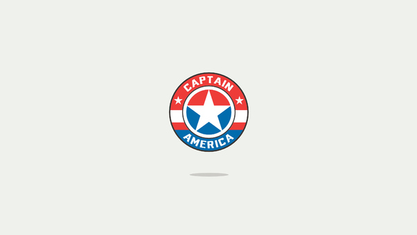 Captain America Minimal Logo 4k Wallpaper