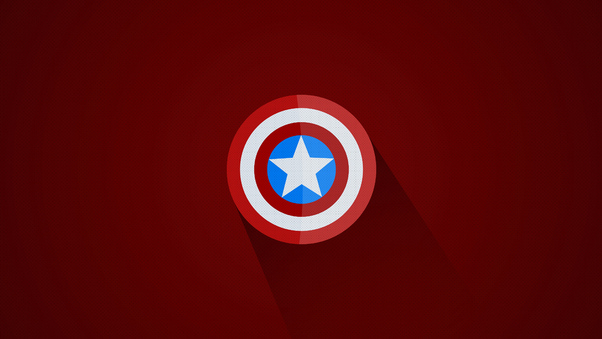 Captain America Minimal Logo 5k Wallpaper