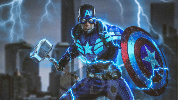 Captain America Mjolnir Avengers Endgame 4k 2019 Wallpaper