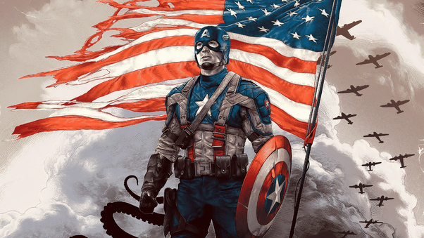 Captain America Movie Poster Art 4k Wallpaper
