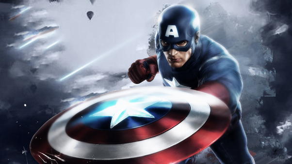 Captain America Shield Art Wallpaper