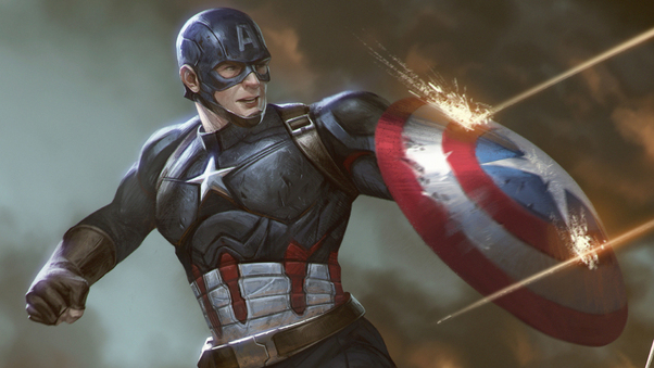Captain America Shield Artwork HD Wallpaper