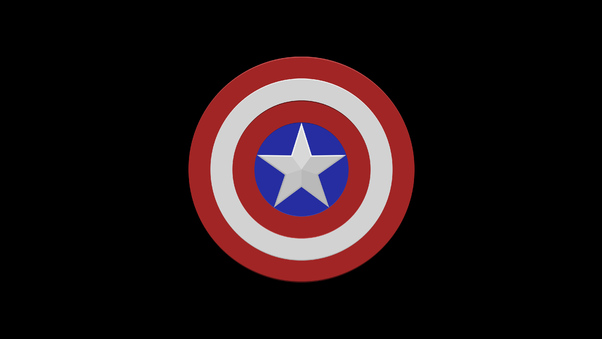 Captain America Shield Dark 4k Wallpaper