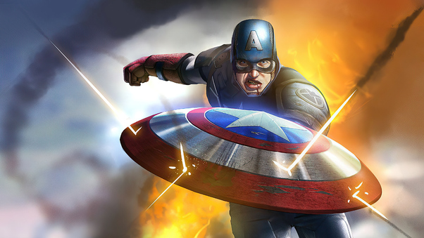Captain America Shield Hero Wallpaper