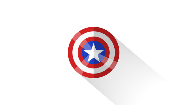 Captain America Shield Minimal 5k Wallpaper