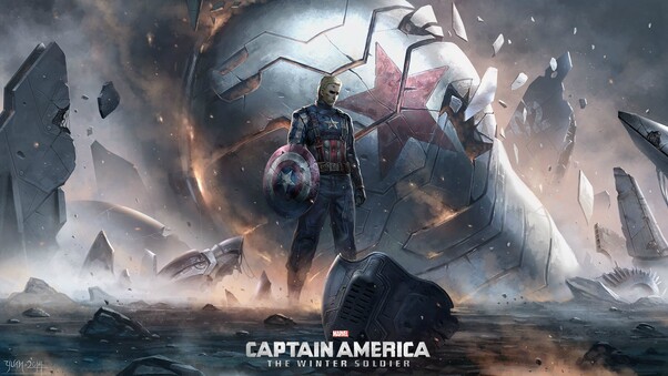 Captain America The Winter Soldier Art Wallpaper