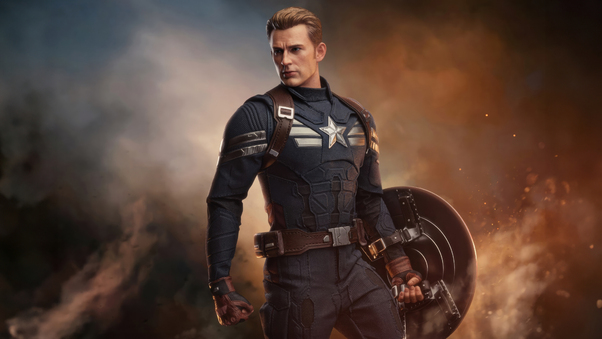 Captain America Unwavering Heroism Wallpaper