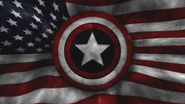 Captain America Us Flag 4k Wallpaper