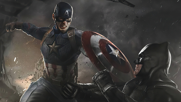 Captain America Vs Batman 4k Wallpaper