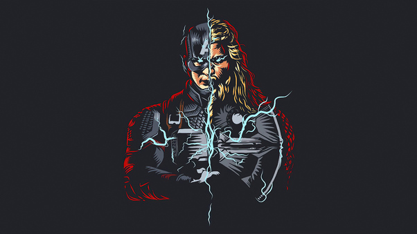 Captain America Vs Thor 5k Wallpaper