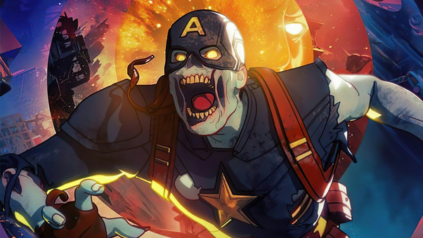 Captain America X Zombie What If Wallpaper