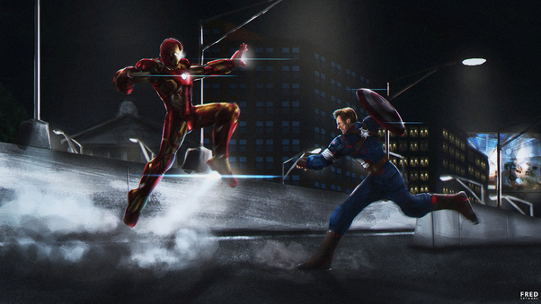 Captain And Iron Man Wallpaper