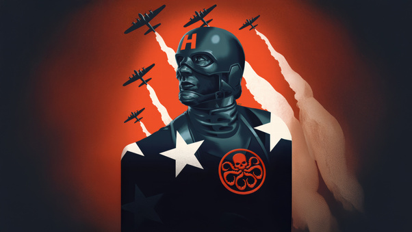 Captain Hydra Rises Wallpaper