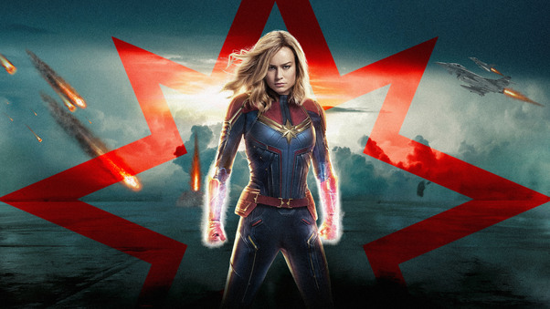 Captain Marvel 10k Wallpaper