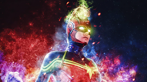 Captain Marvel 2020 Artwork Wallpaper