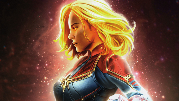 Captain Marvel 4kart Wallpaper