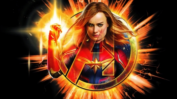 Captain Marvel Avengers EndGame 2019 4k Wallpaper