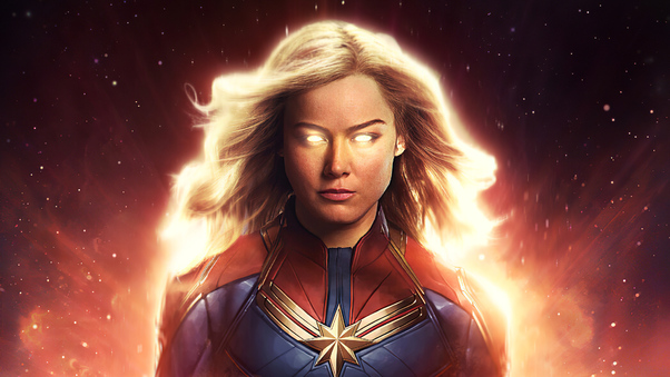 Captain Marvel Brie Larson 4k Wallpaper
