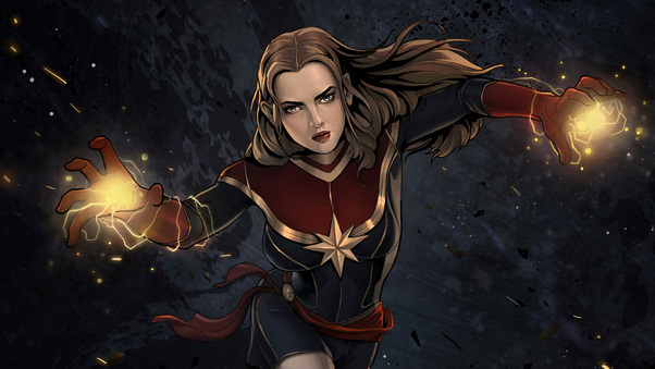 Captain Marvel Comic Artwork 4k Wallpaper