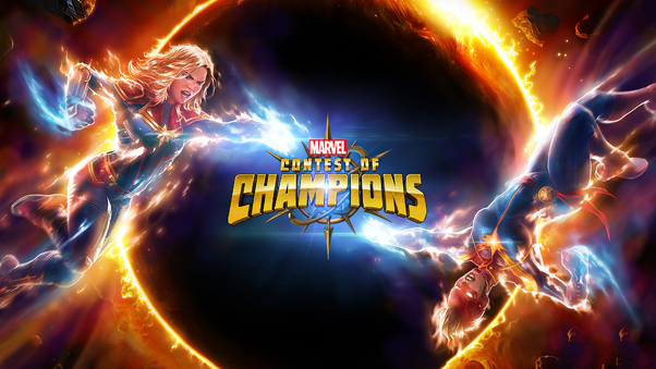 Captain Marvel Contest Of Champions Wallpaper