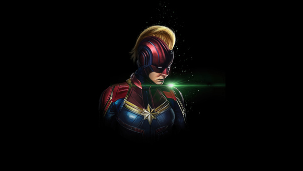 Captain Marvel Dark 4k Wallpaper