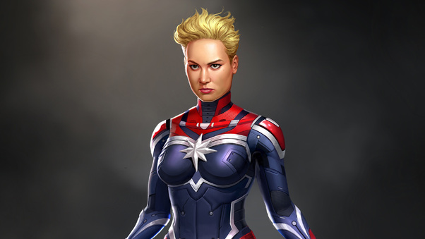 Captain Marvel Digital Art Wallpaper