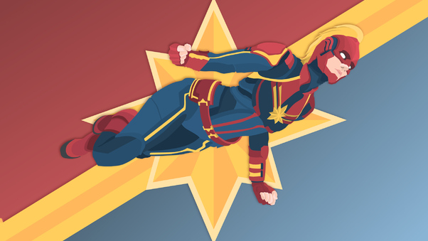 Captain Marvel Digital New Artwork Wallpaper