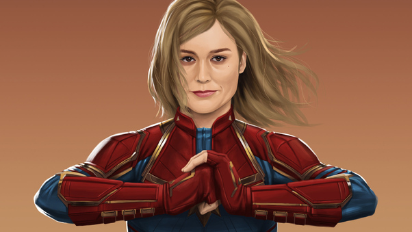 Captain Marvel Fan Art Wallpaper