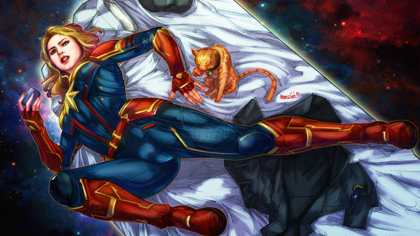 Captain Marvel Fanart Wallpaper