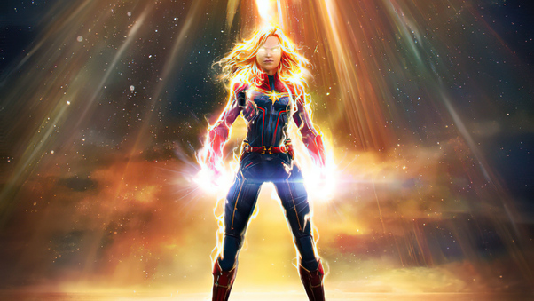 Captain Marvel Marvel Contest Of Champions 2020 Wallpaper