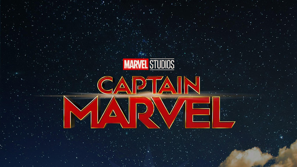 Captain Marvel Movie Logo Wallpaper