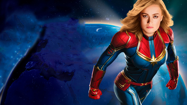 Captain Marvel New 2019 Poster Wallpaper