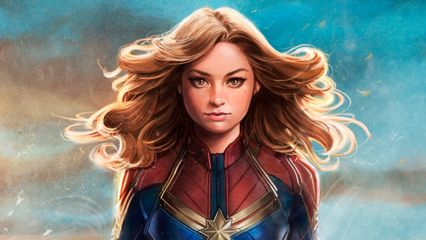 Captain Marvel New Artwork Wallpaper