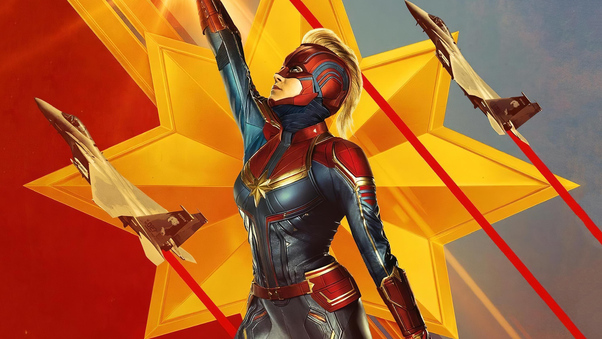 Captain Marvel New Poster Wallpaper